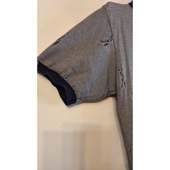 VINTAGE POLO RALPH LAUREN GOLF LOGO GOLFER MOTIF MEN'S LARGE 90'S COTTON SHIRT - Picture 5 of 6